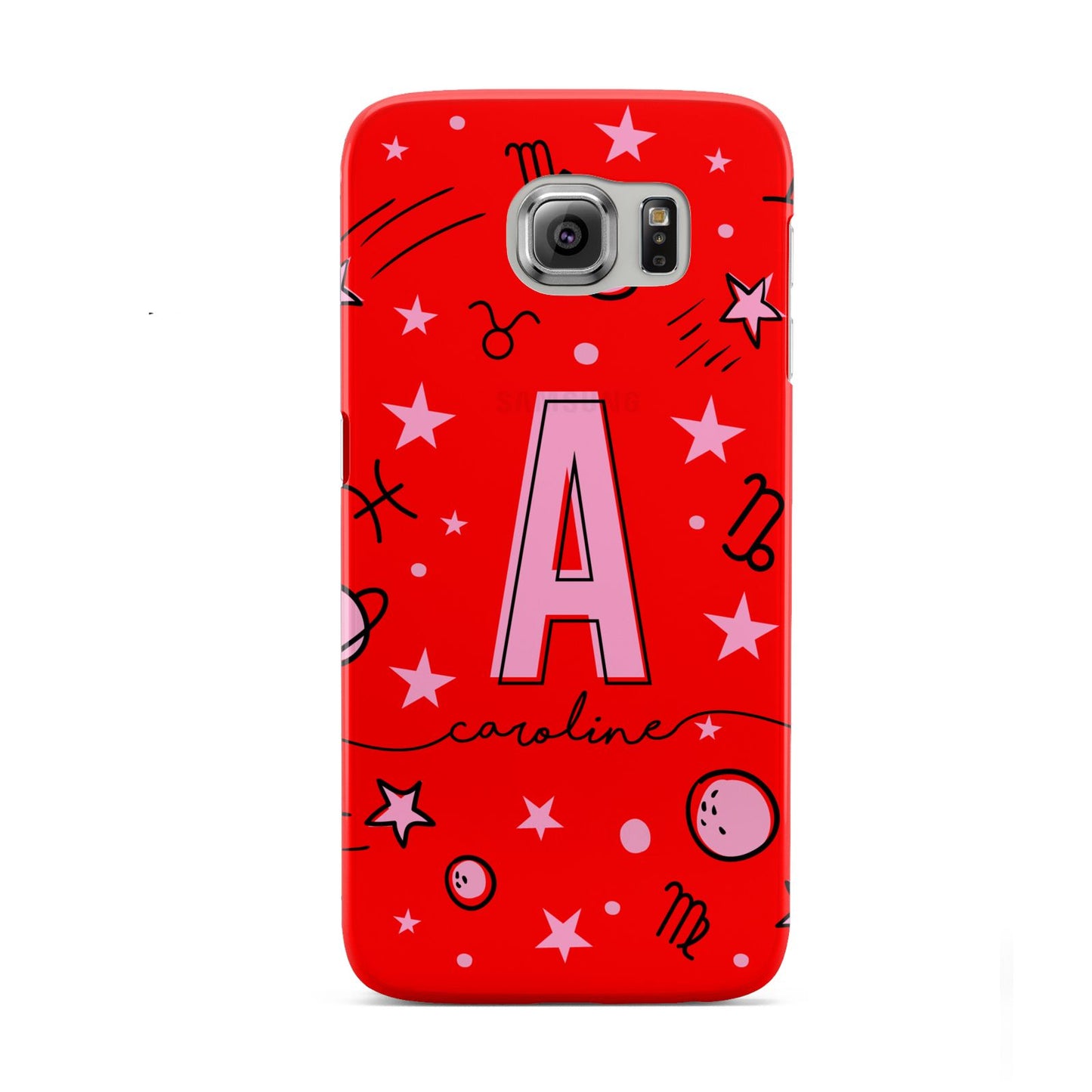 Personalised Space Initial Name Samsung Galaxy S6 Case