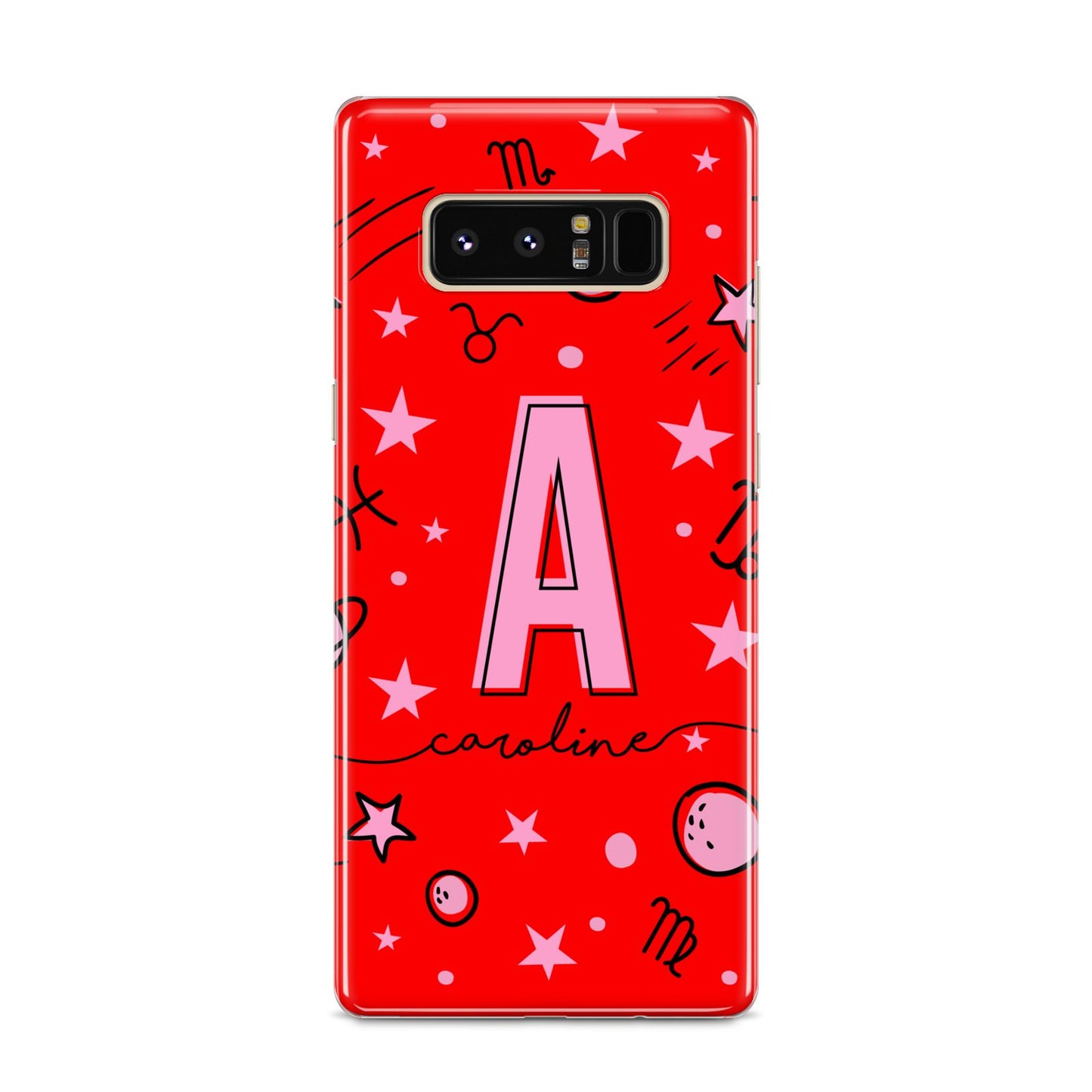 Personalised Space Initial Name Samsung Galaxy S8 Case