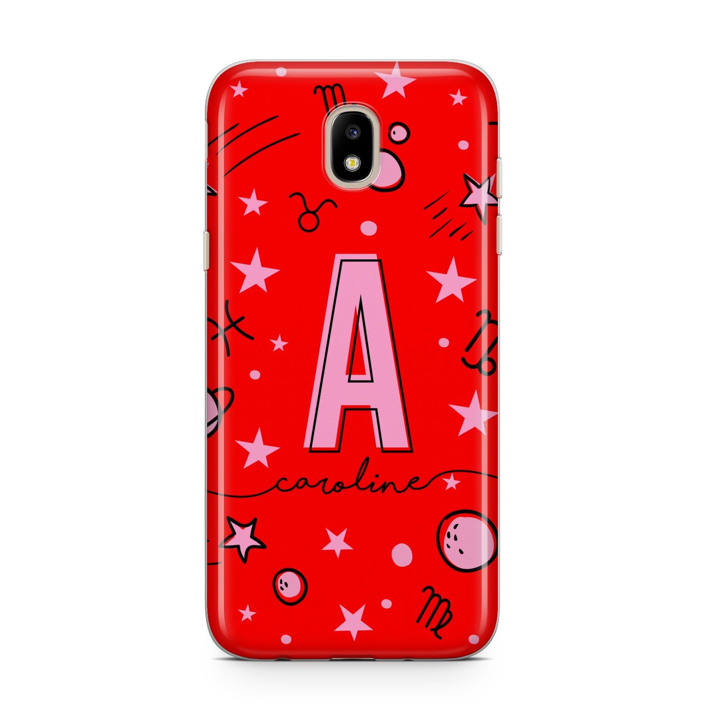 Personalised Space Initial Name Samsung J5 2017 Case