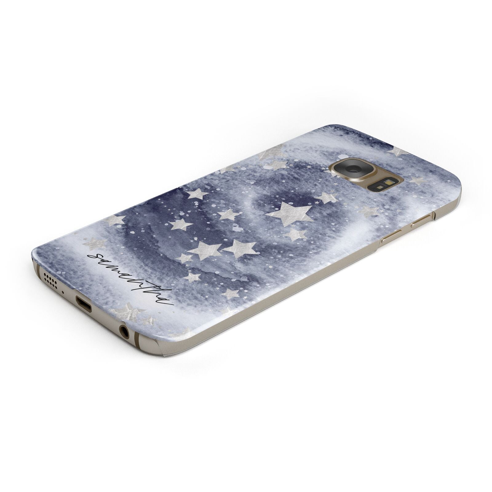 Personalised Space Protective Samsung Galaxy Case Angled Image