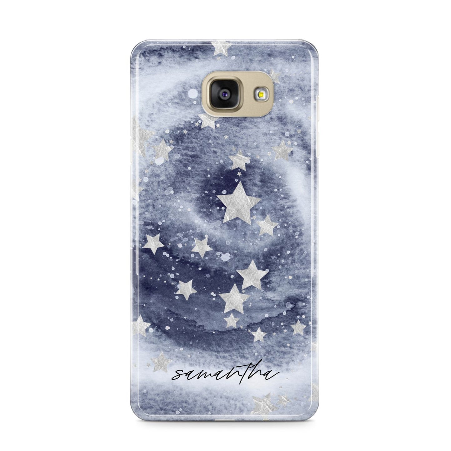 Personalised Space Samsung Galaxy A9 2016 Case on gold phone