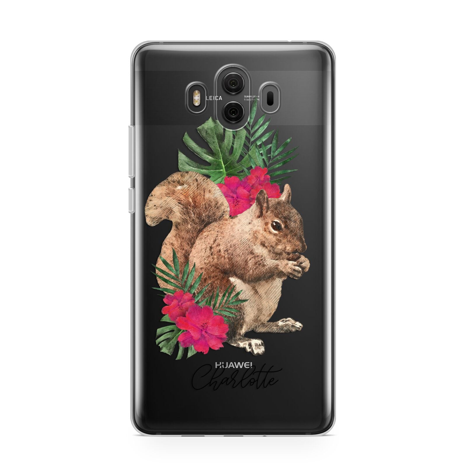 Personalised Squirrel Huawei Mate 10 Protective Phone Case