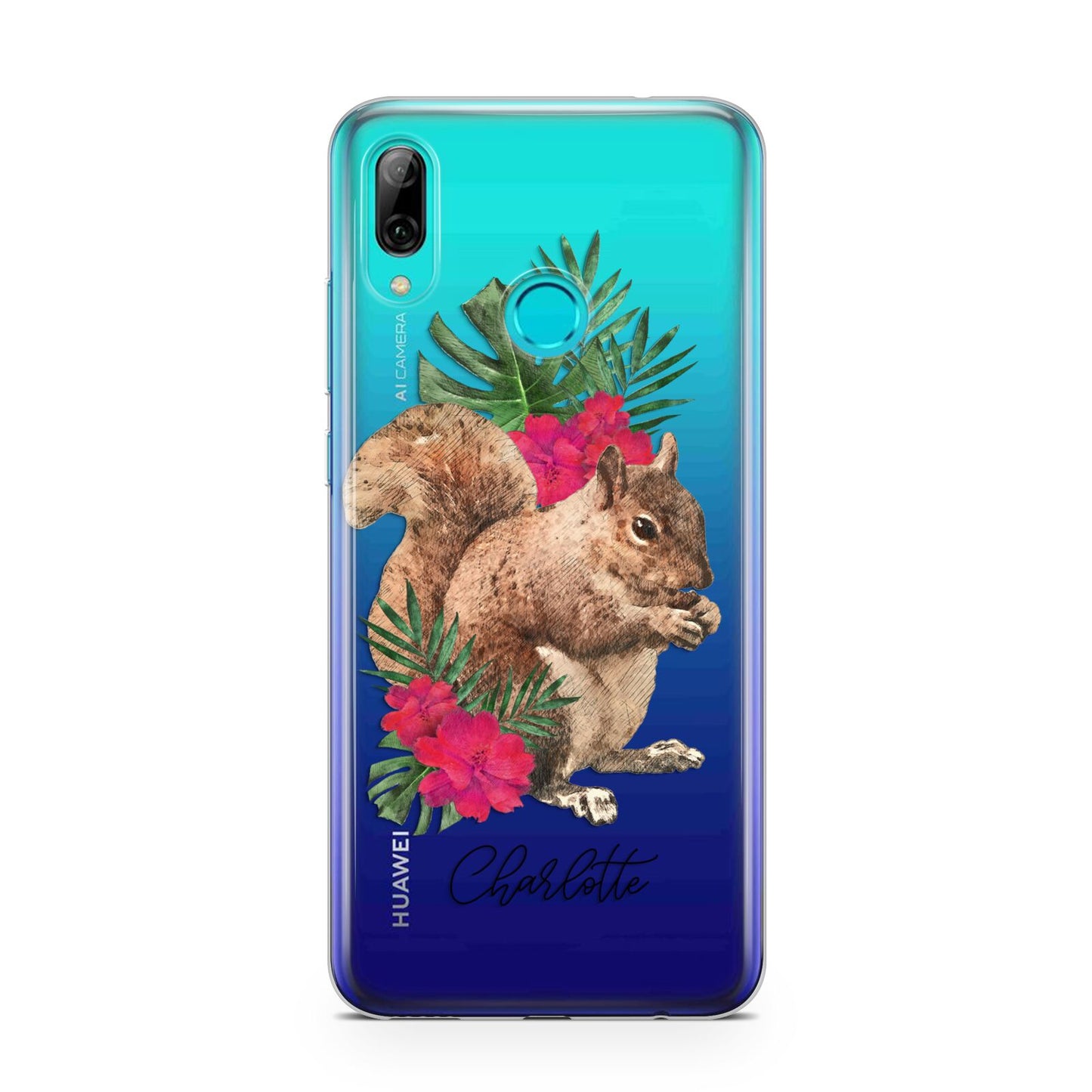 Personalised Squirrel Huawei P Smart 2019 Case