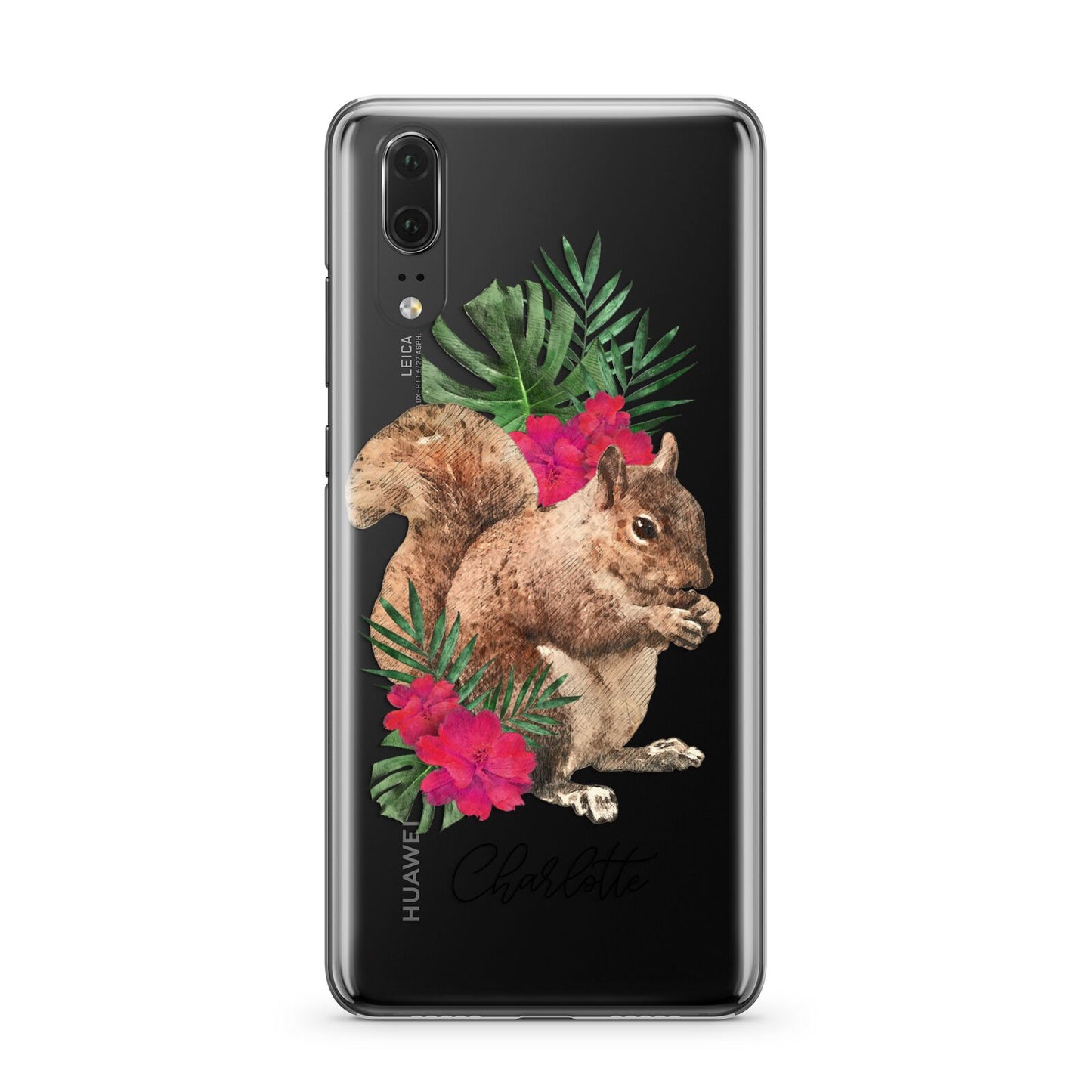 Personalised Squirrel Huawei P20 Phone Case