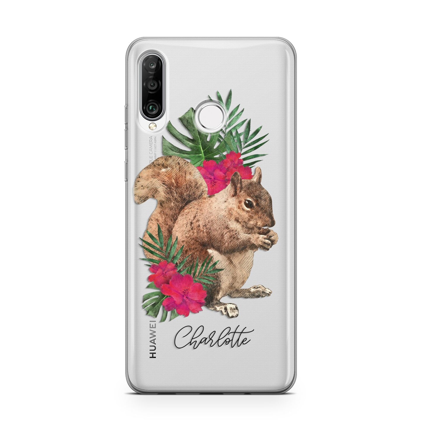 Personalised Squirrel Huawei P30 Lite Phone Case