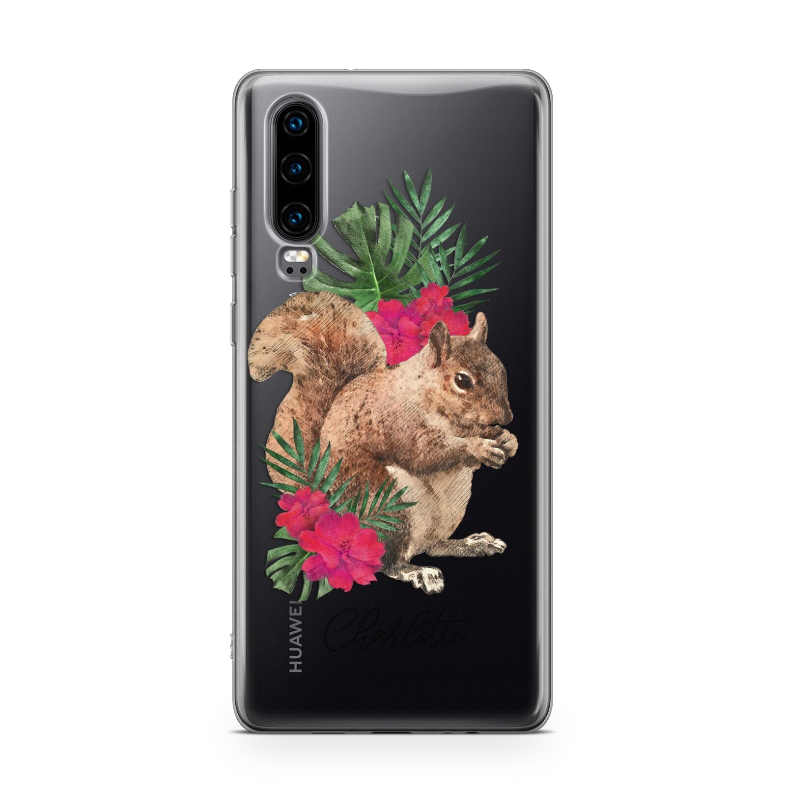 Personalised Squirrel Huawei P30 Phone Case