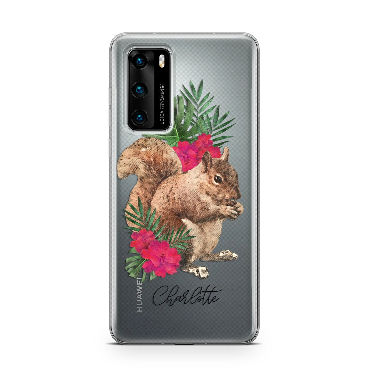 Personalised Squirrel Huawei P40 Phone Case