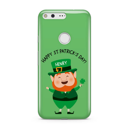 Personalised St Patricks Day Leprechaun Google Pixel Case