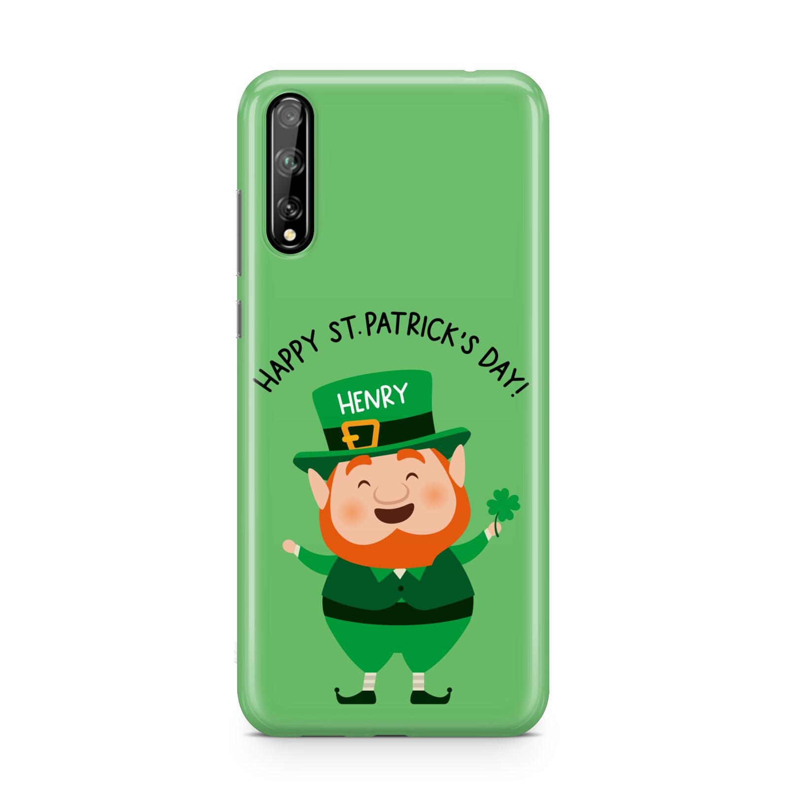 Personalised St Patricks Day Leprechaun Huawei Enjoy 10s Phone Case