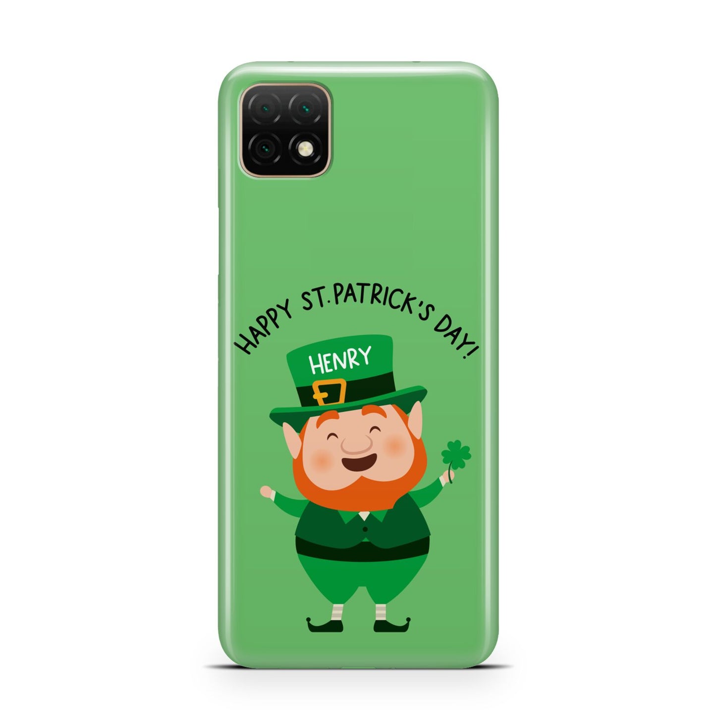 Personalised St Patricks Day Leprechaun Huawei Enjoy 20 Phone Case