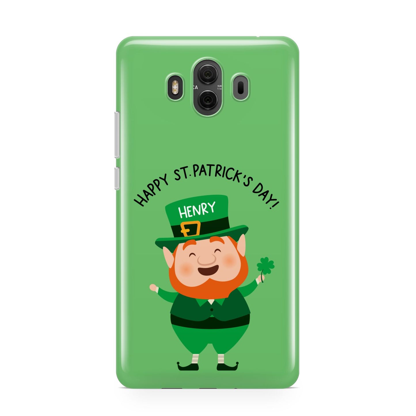 Personalised St Patricks Day Leprechaun Huawei Mate 10 Protective Phone Case