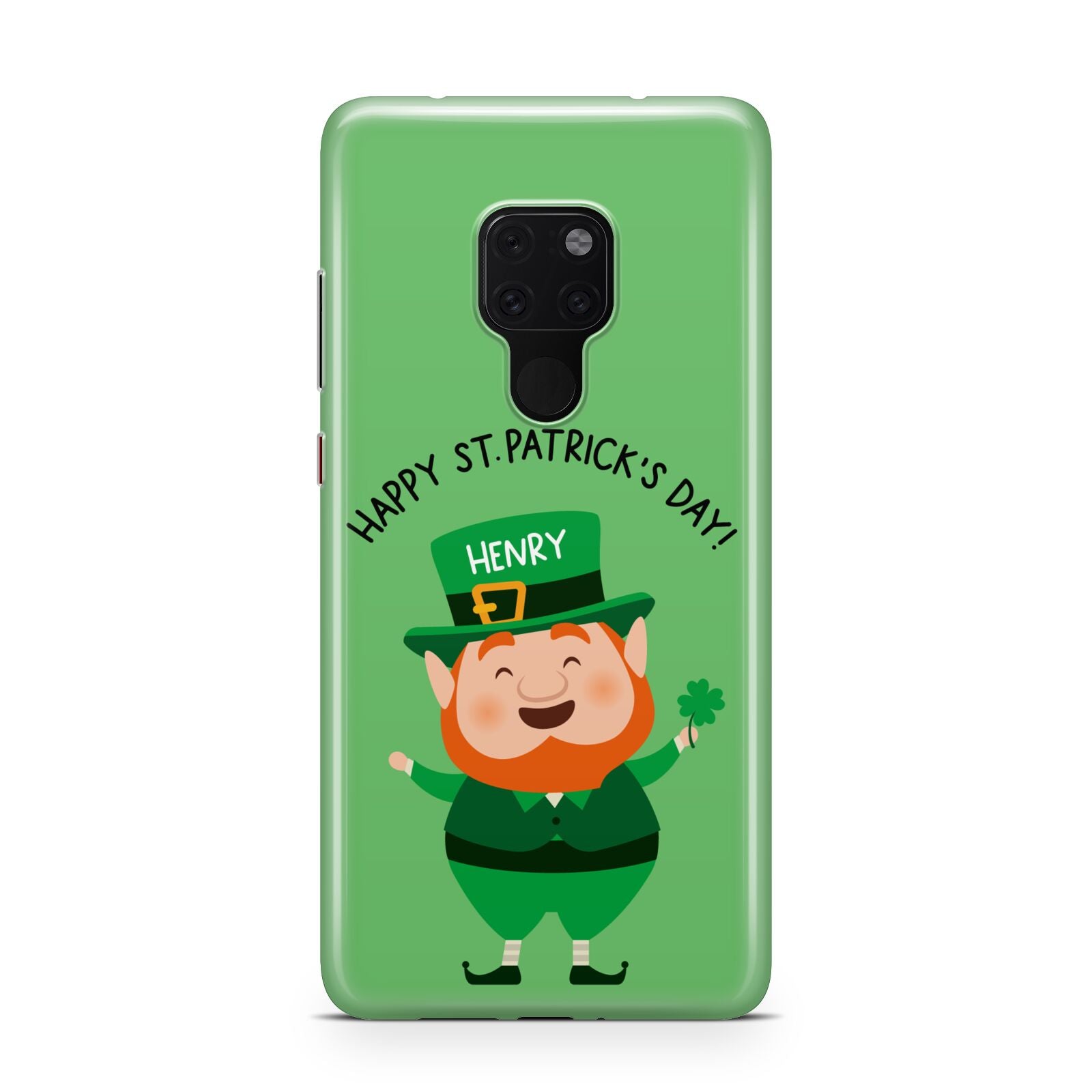 Personalised St Patricks Day Leprechaun Huawei Mate 20 Phone Case