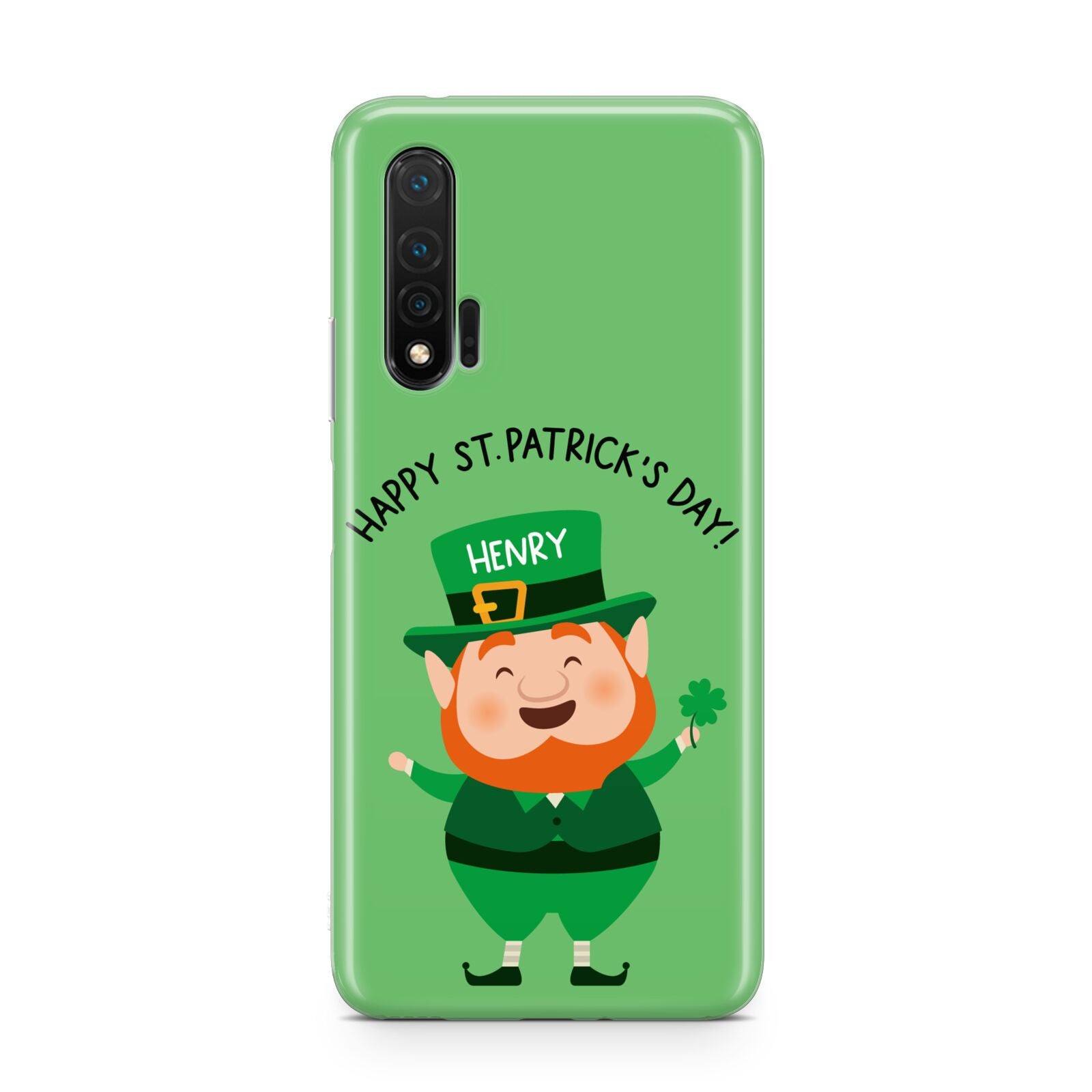 Personalised St Patricks Day Leprechaun Huawei Nova 6 Phone Case