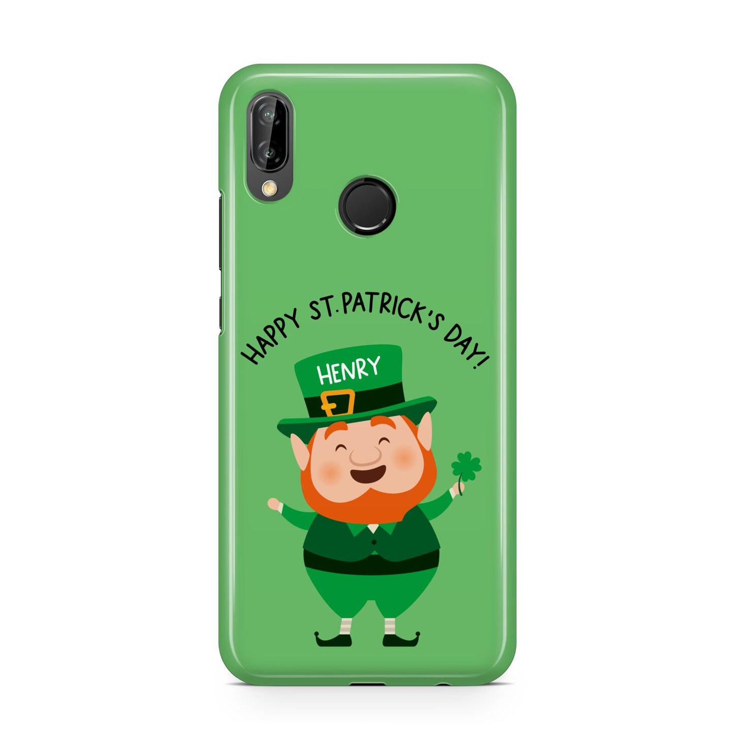 Personalised St Patricks Day Leprechaun Huawei P20 Lite Phone Case