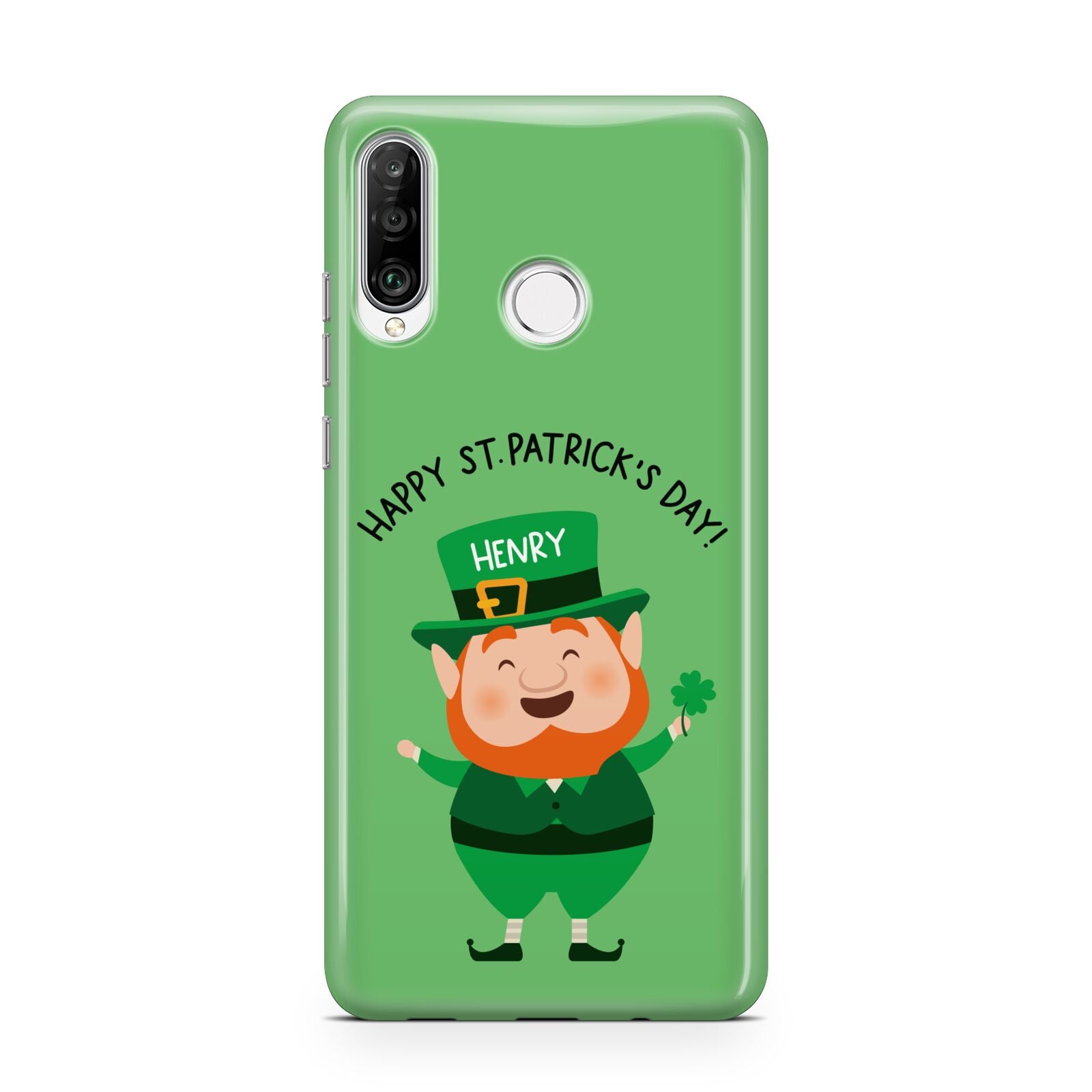 Personalised St Patricks Day Leprechaun Huawei P30 Lite Phone Case