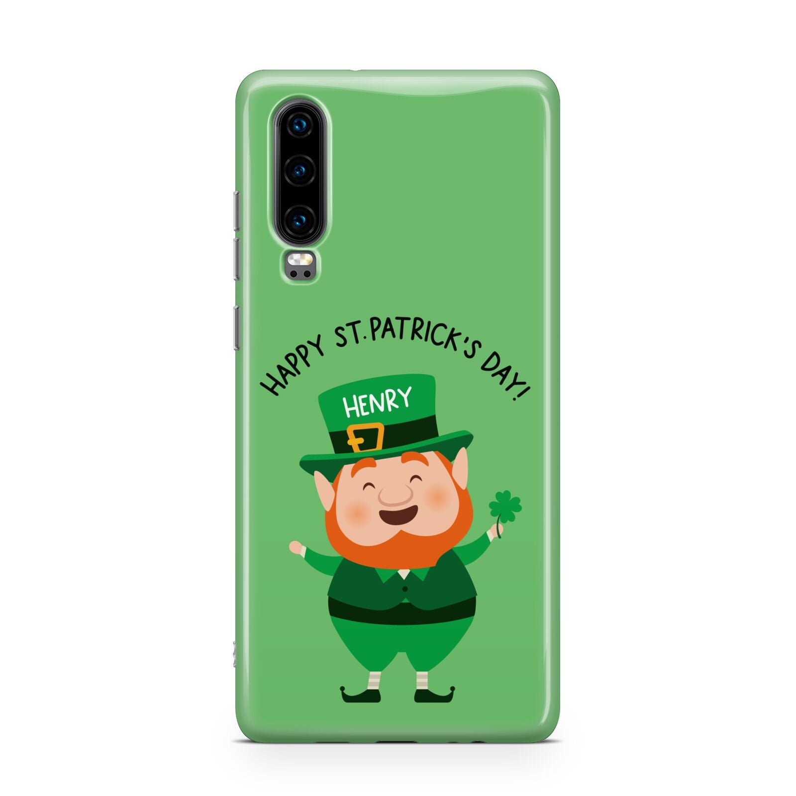 Personalised St Patricks Day Leprechaun Huawei P30 Phone Case