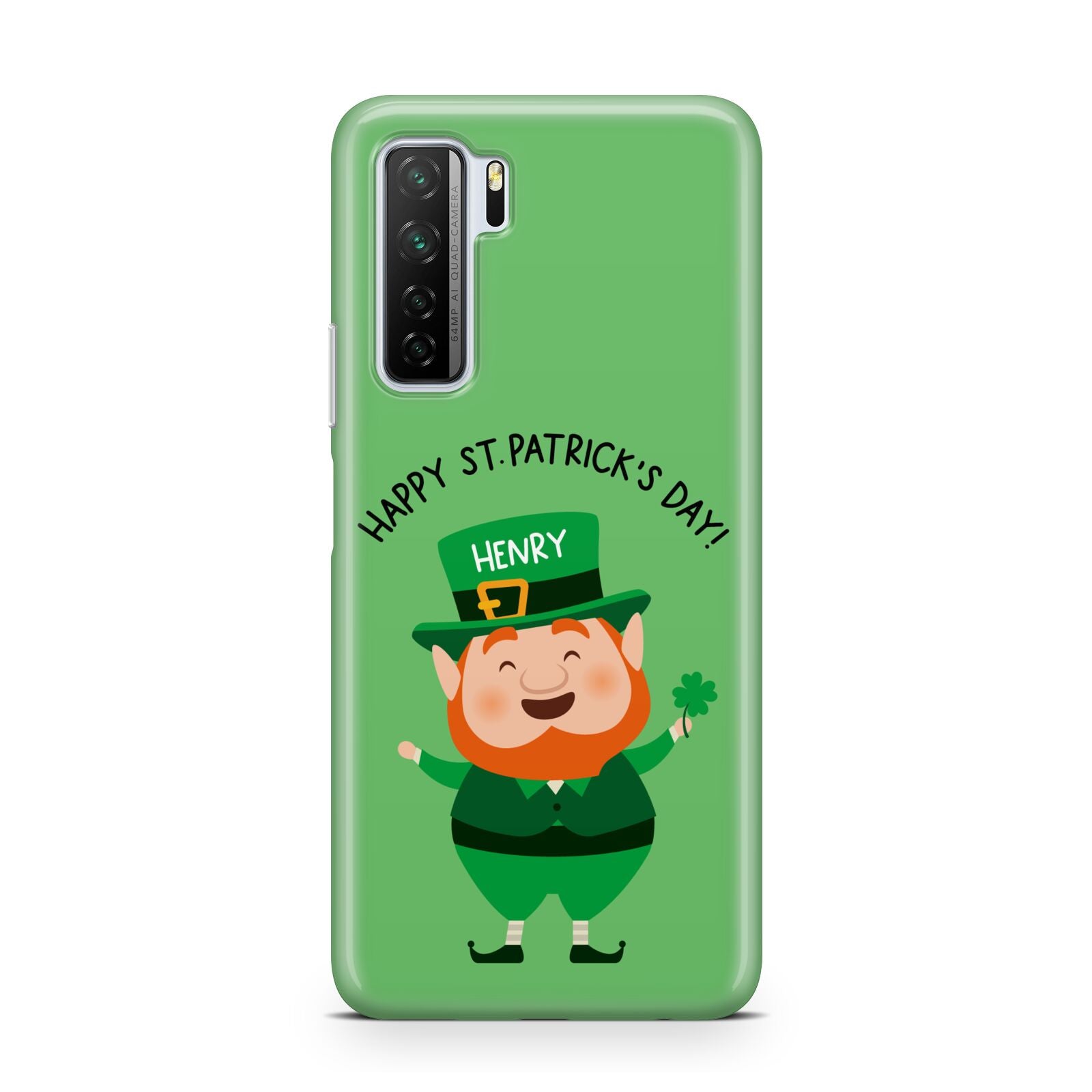 Personalised St Patricks Day Leprechaun Huawei P40 Lite 5G Phone Case