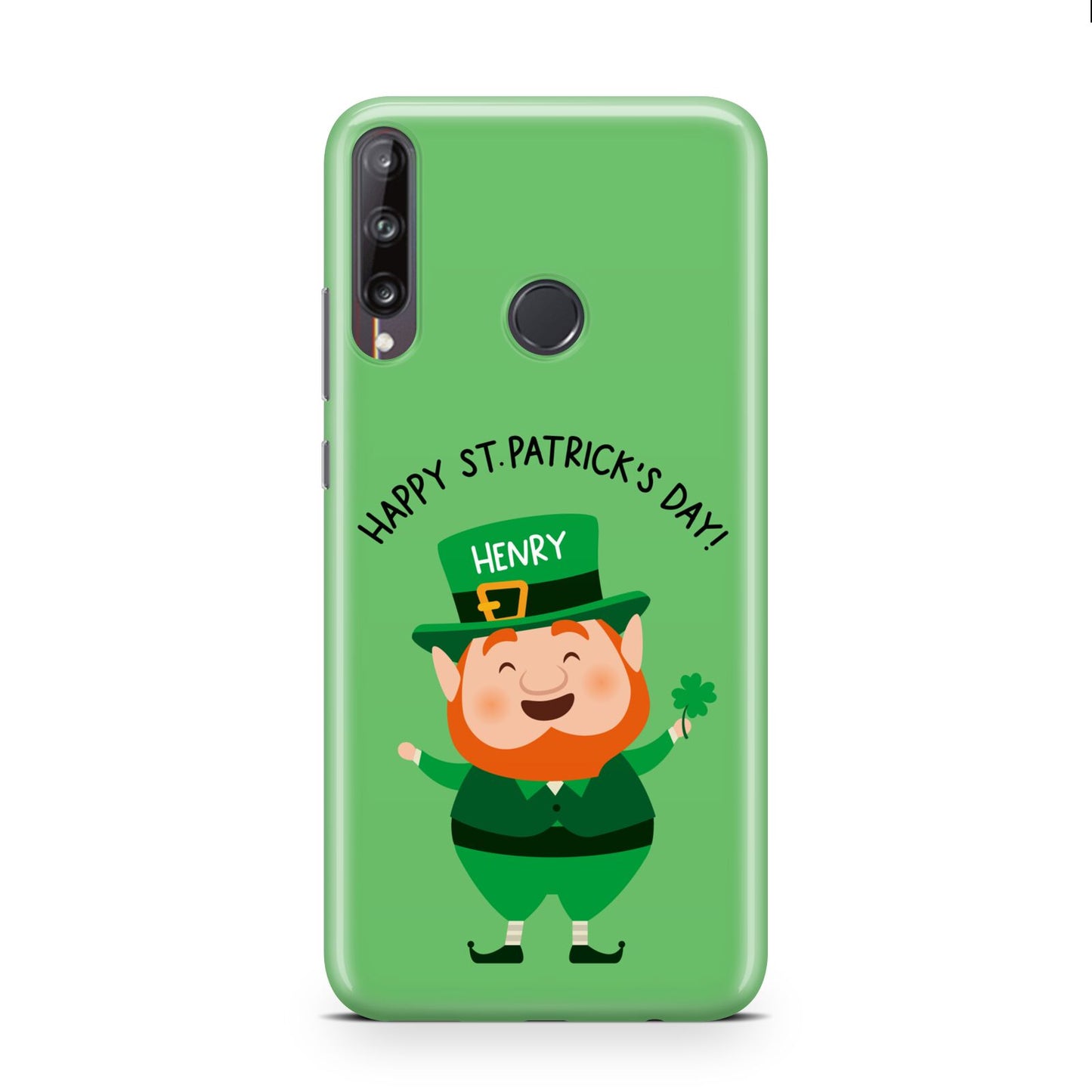 Personalised St Patricks Day Leprechaun Huawei P40 Lite E Phone Case