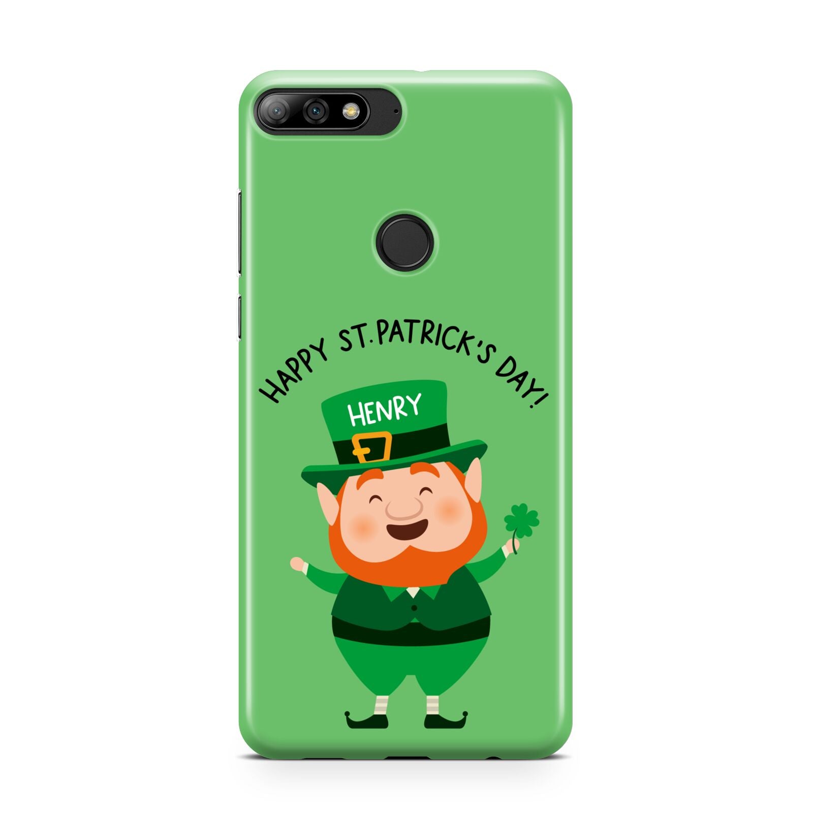 Personalised St Patricks Day Leprechaun Huawei Y7 2018