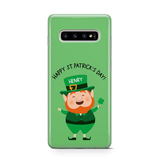 Personalised St Patricks Day Leprechaun Protective Samsung Galaxy Case