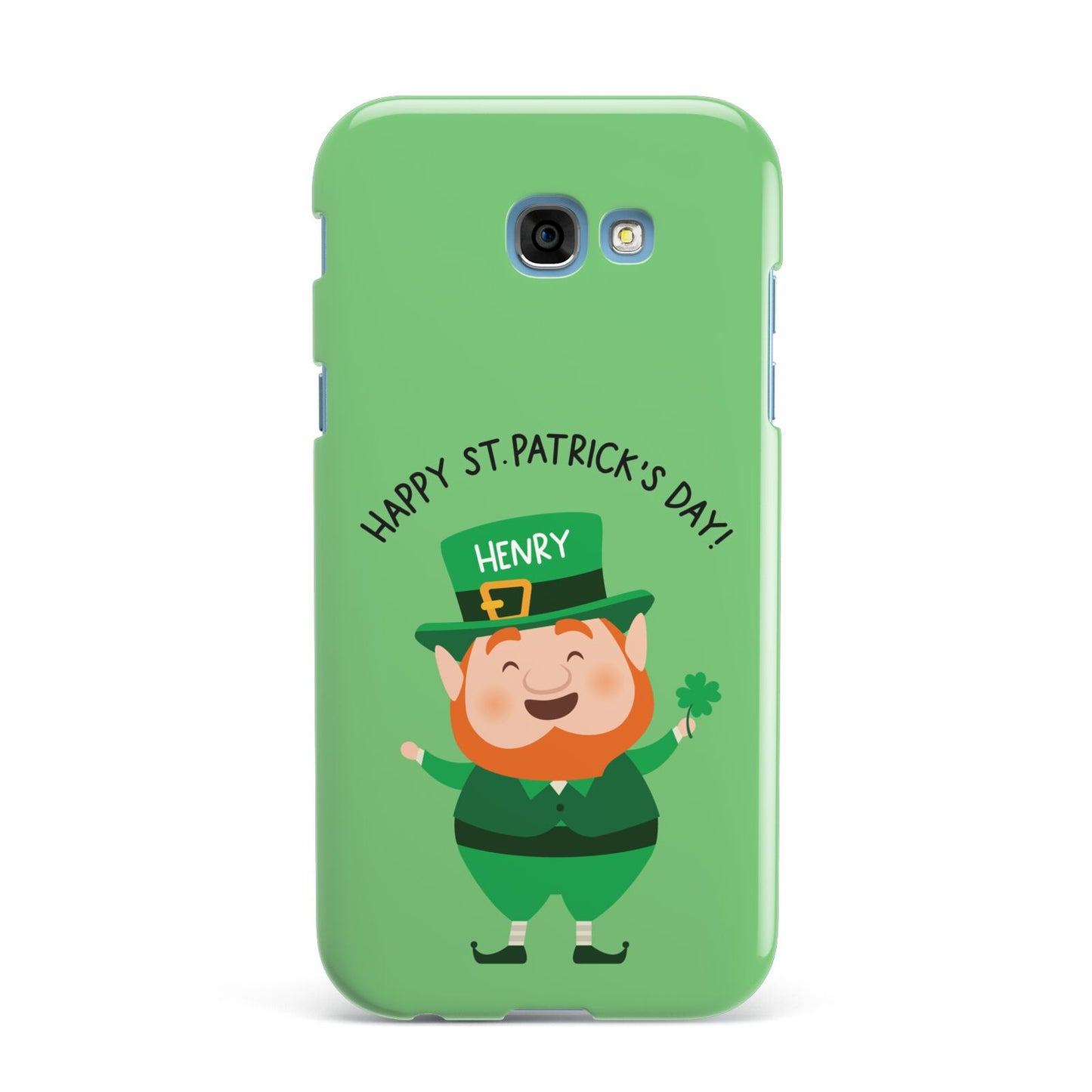 Personalised St Patricks Day Leprechaun Samsung Galaxy A7 2017 Case