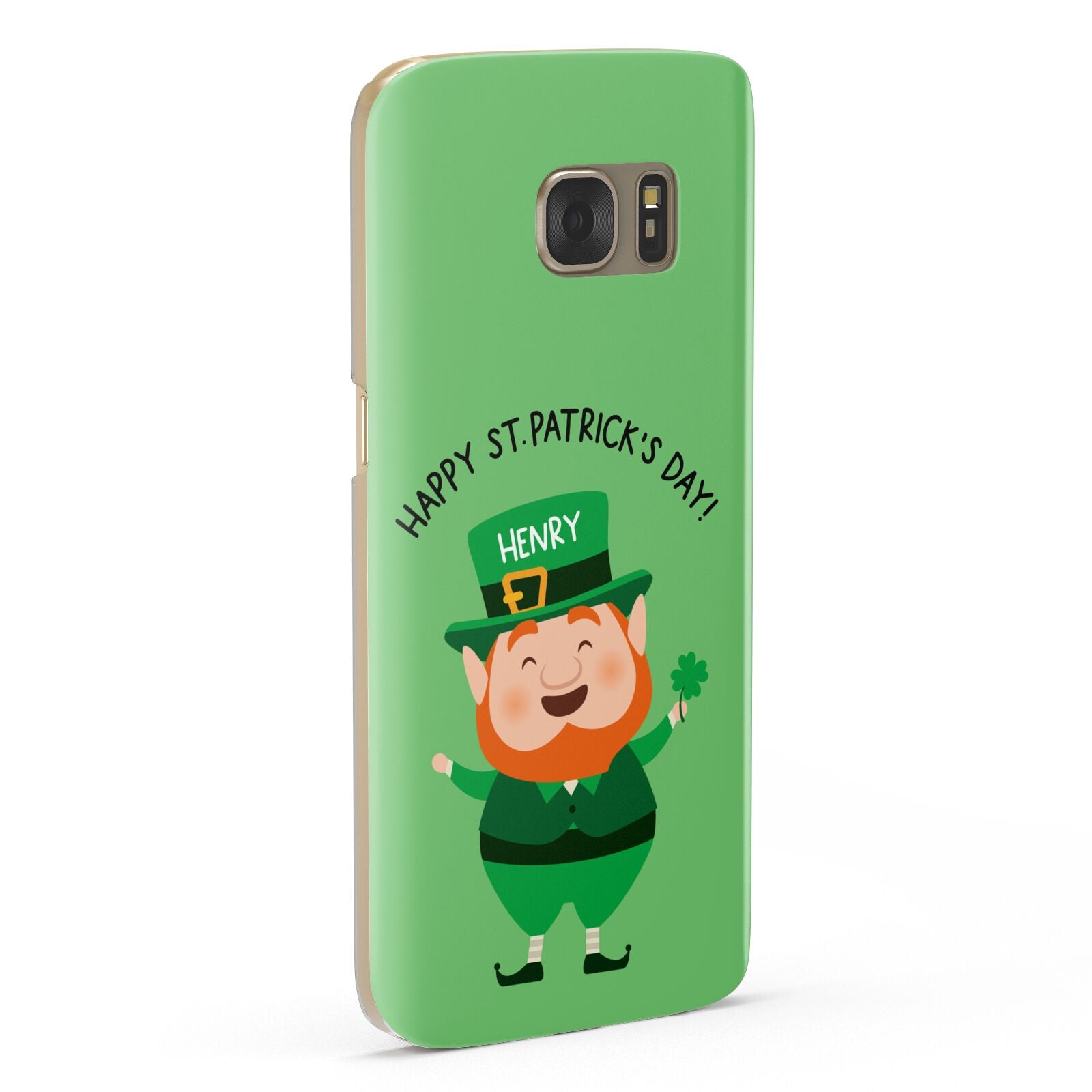 Personalised St Patricks Day Leprechaun Samsung Galaxy Case Fourty Five Degrees