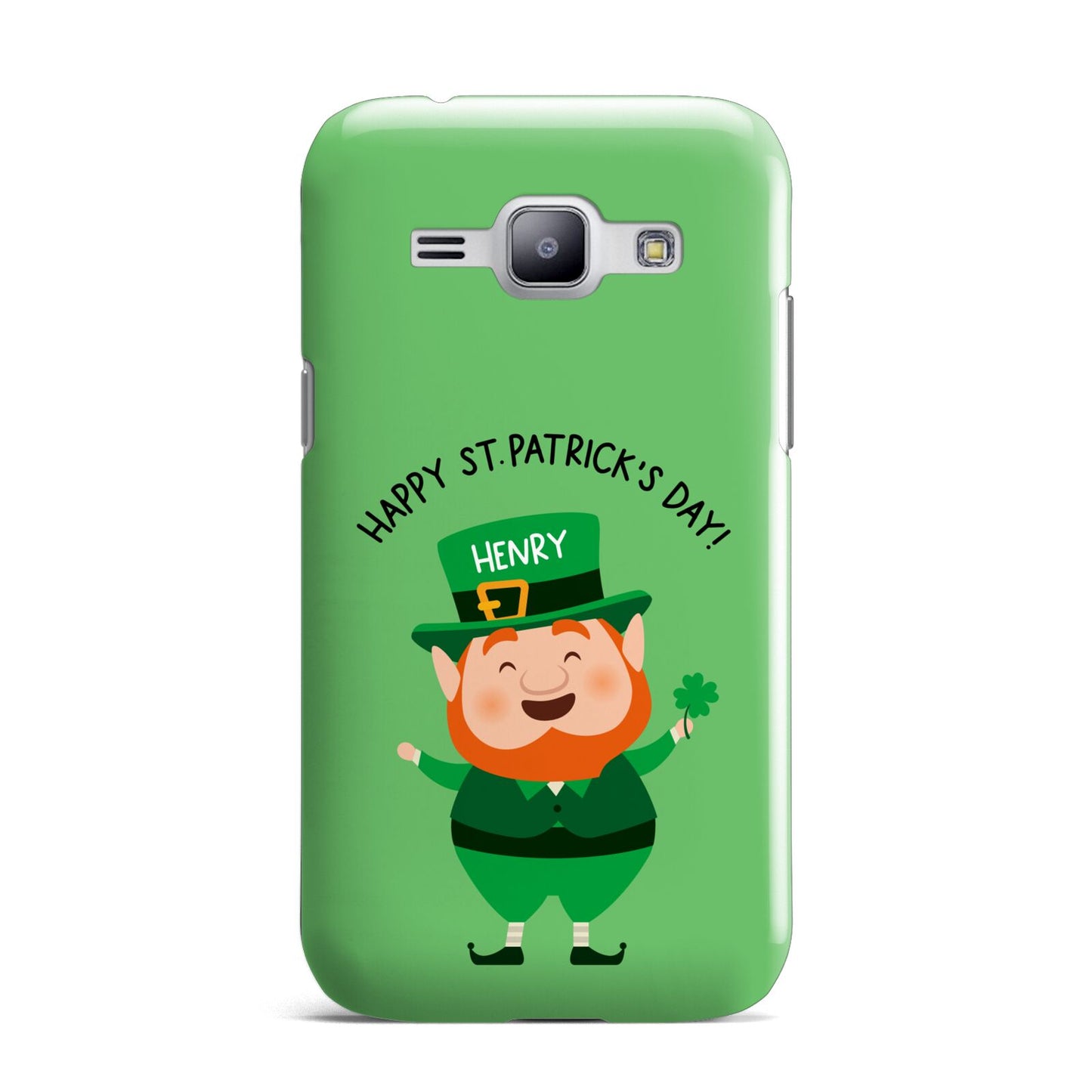 Personalised St Patricks Day Leprechaun Samsung Galaxy J1 2015 Case