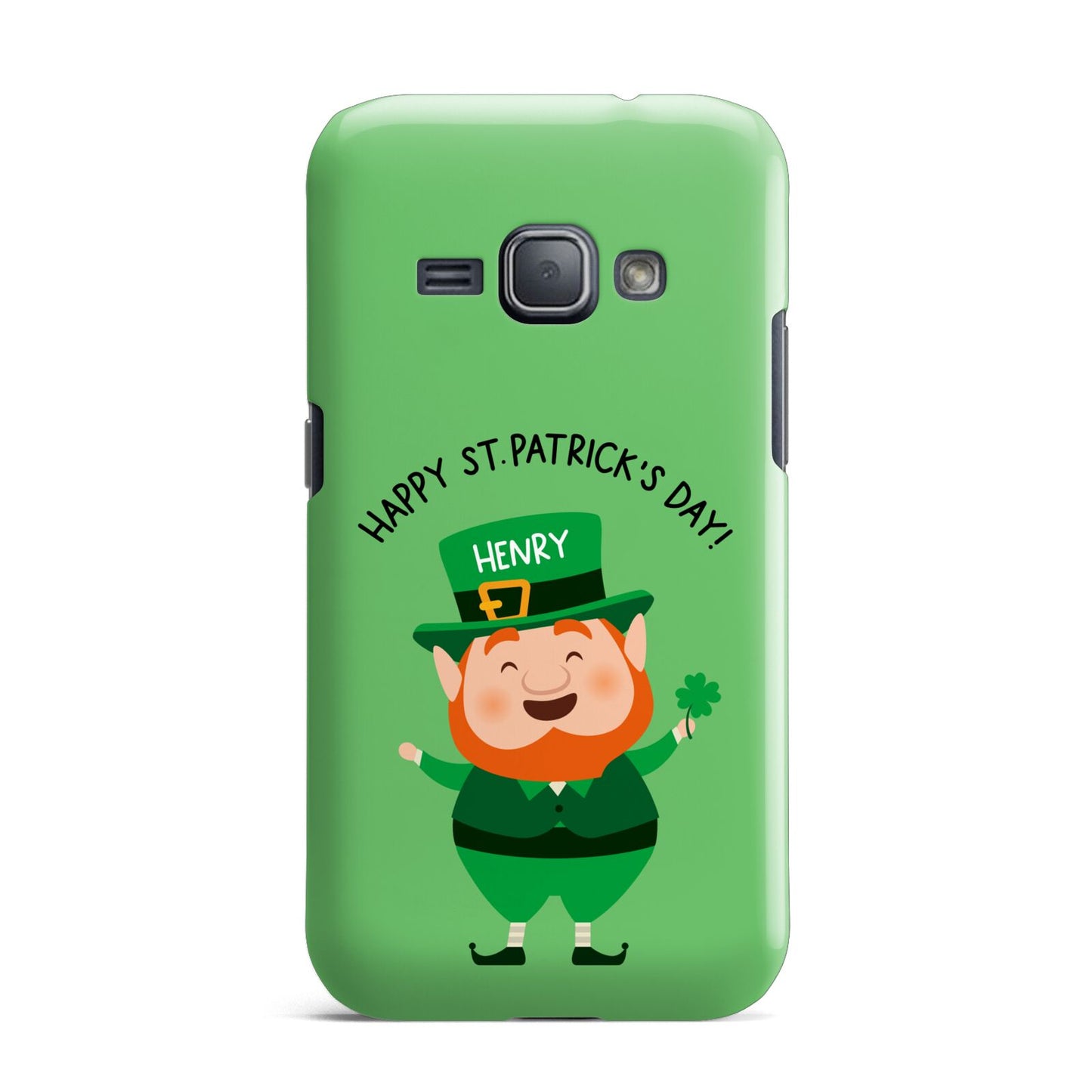 Personalised St Patricks Day Leprechaun Samsung Galaxy J1 2016 Case