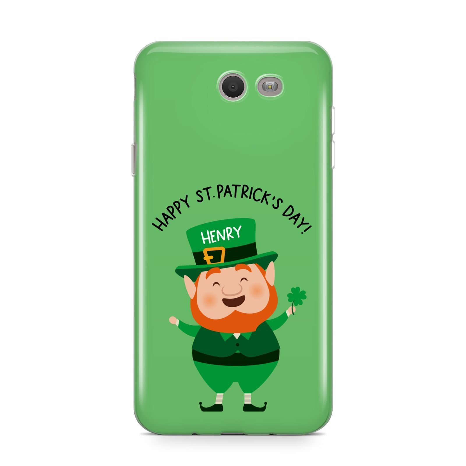 Personalised St Patricks Day Leprechaun Samsung Galaxy J7 2017 Case