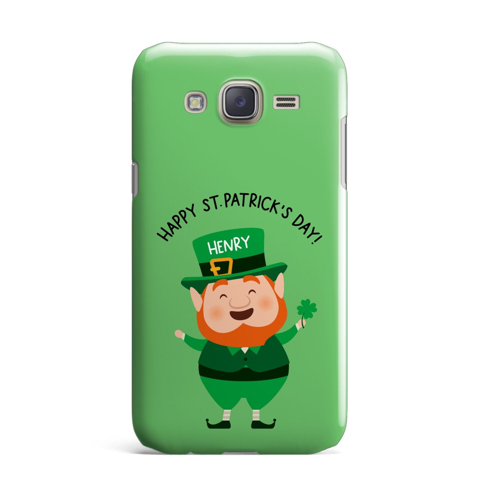 Personalised St Patricks Day Leprechaun Samsung Galaxy J7 Case