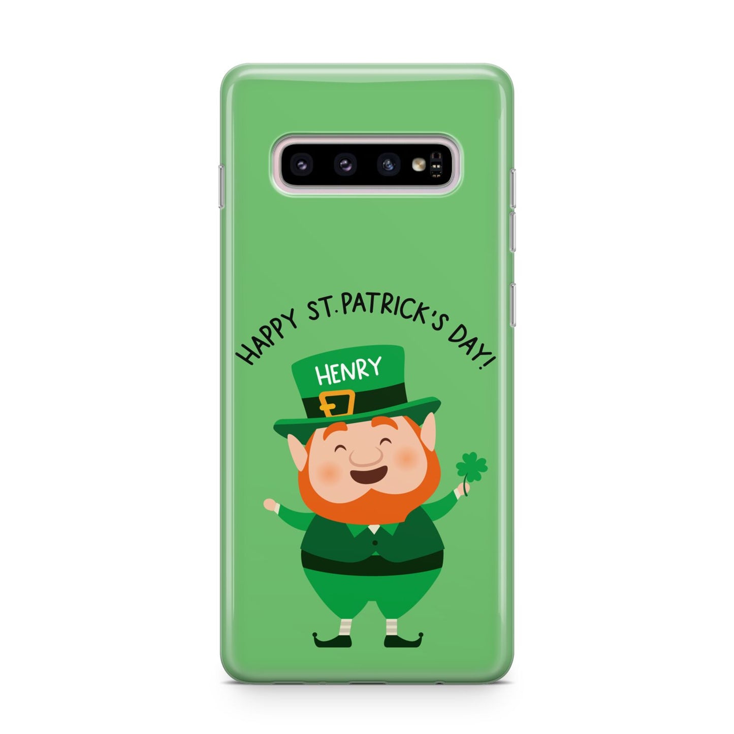 Personalised St Patricks Day Leprechaun Samsung Galaxy S10 Plus Case