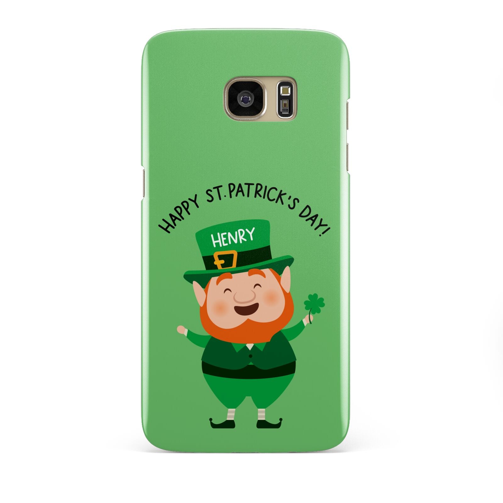 Personalised St Patricks Day Leprechaun Samsung Galaxy S7 Edge Case