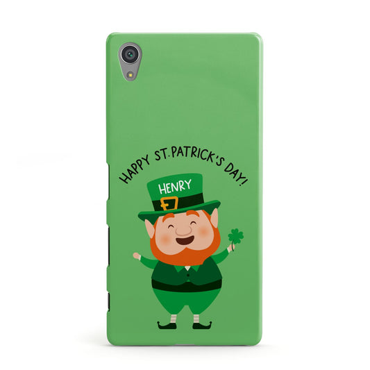 Personalised St Patricks Day Leprechaun Sony Xperia Case