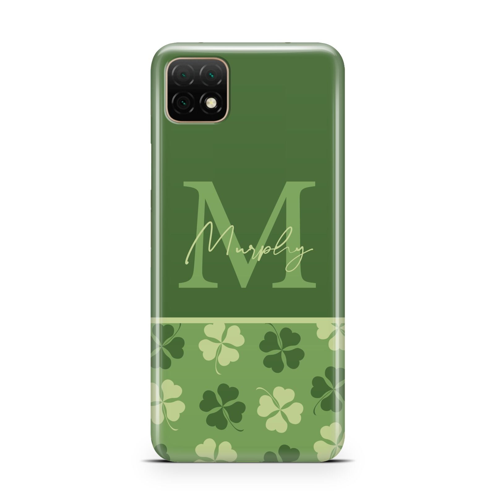 Personalised St Patricks Day Monogram Huawei Enjoy 20 Phone Case