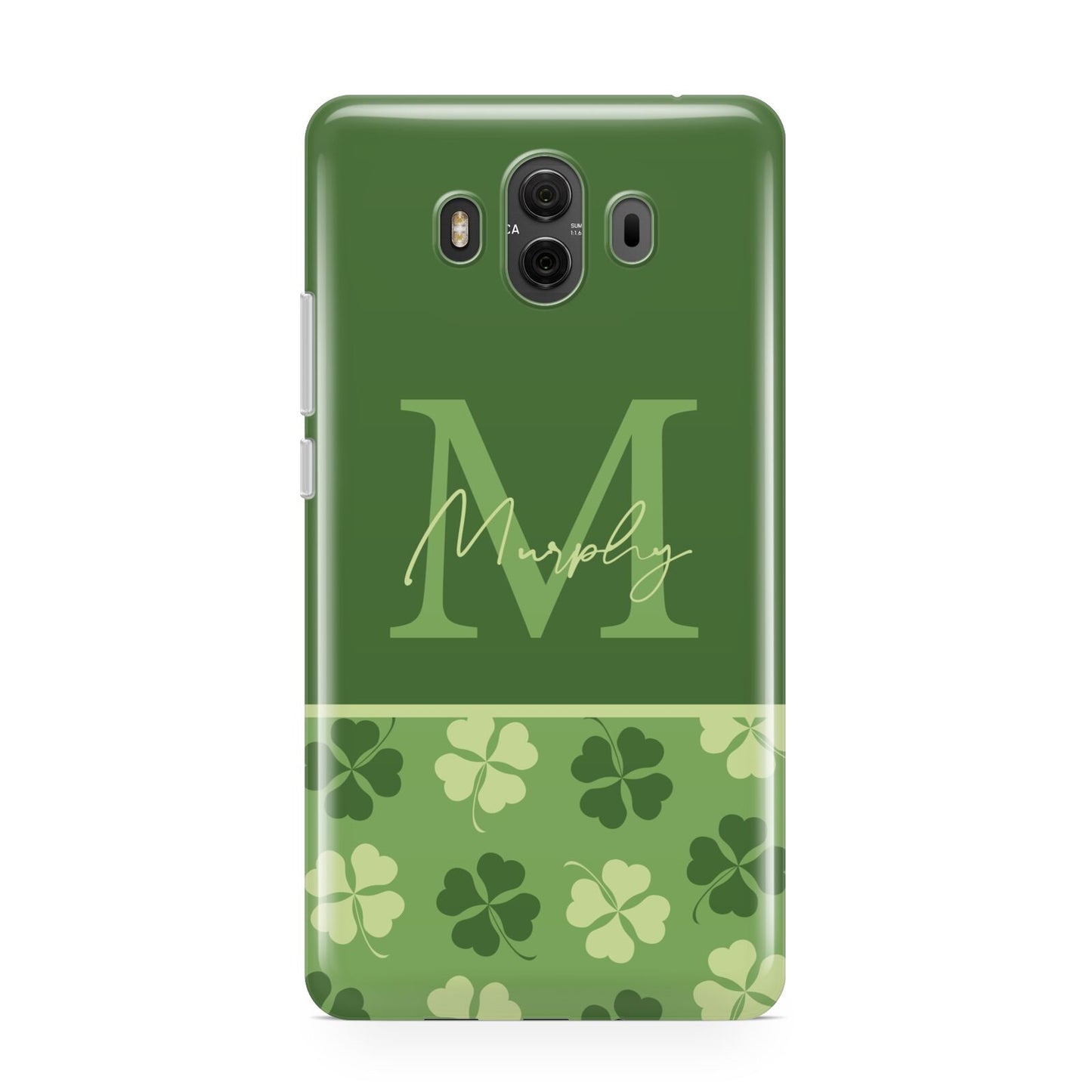 Personalised St Patricks Day Monogram Huawei Mate 10 Protective Phone Case