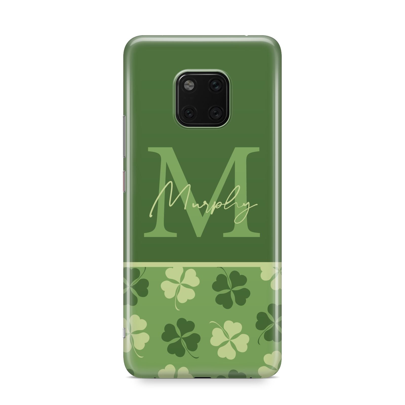 Personalised St Patricks Day Monogram Huawei Mate 20 Pro Phone Case