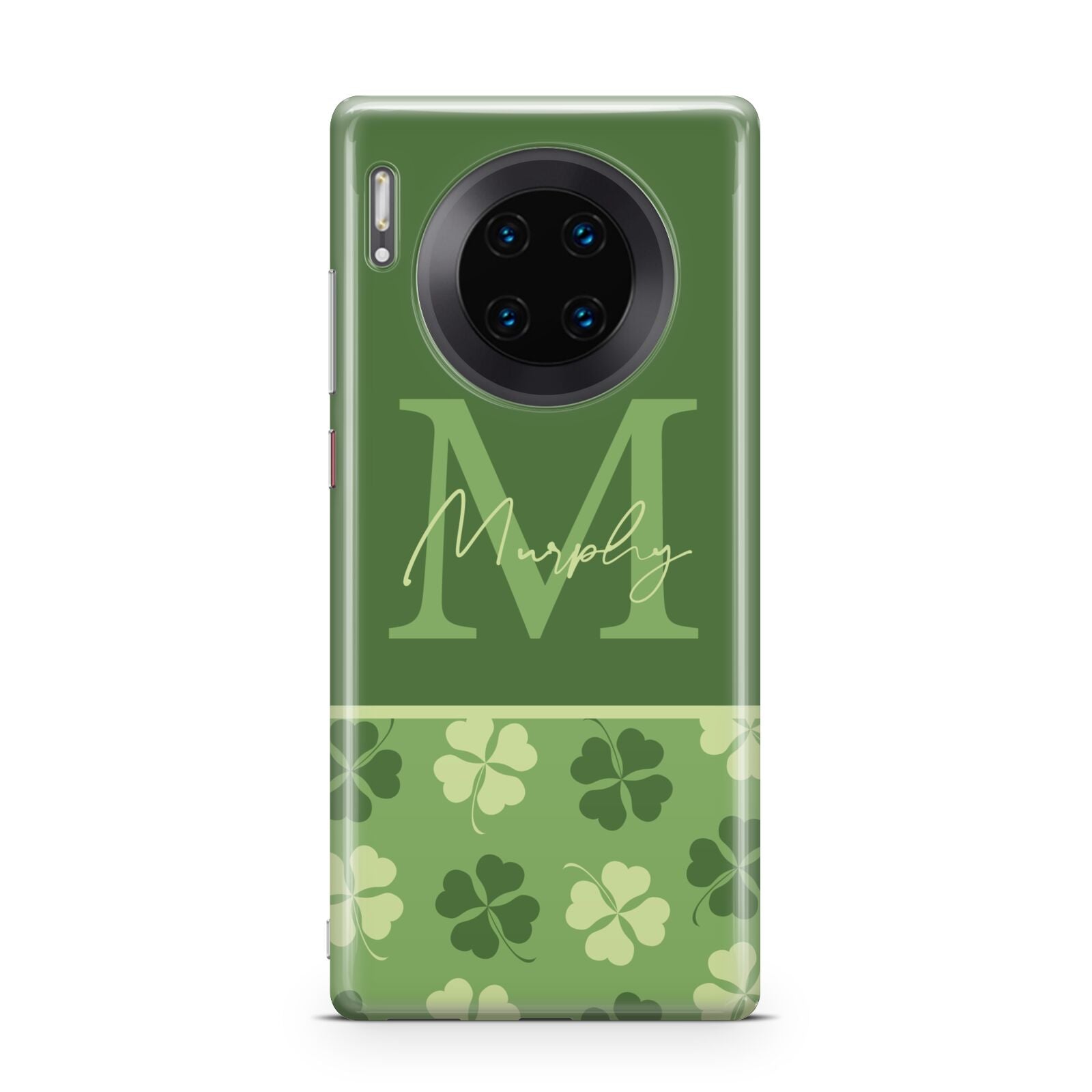 Personalised St Patricks Day Monogram Huawei Mate 30 Pro Phone Case