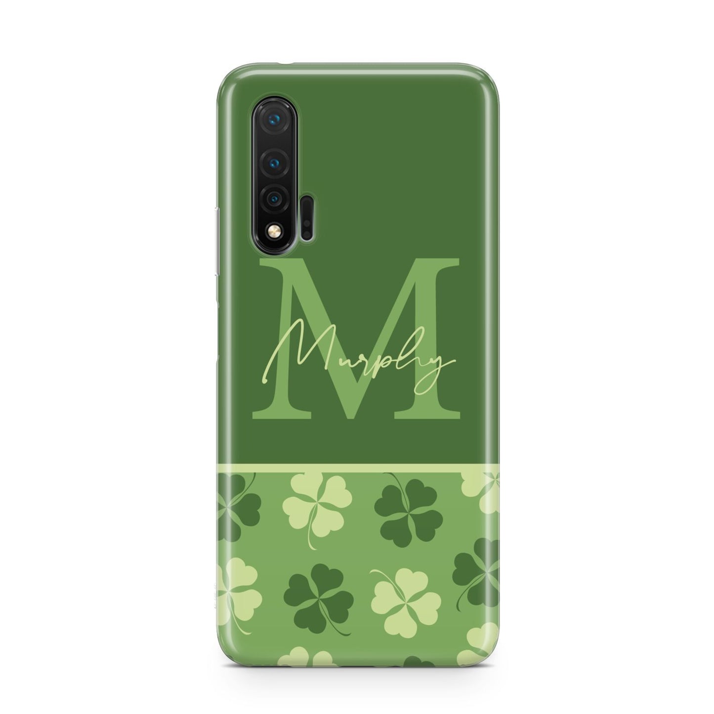 Personalised St Patricks Day Monogram Huawei Nova 6 Phone Case