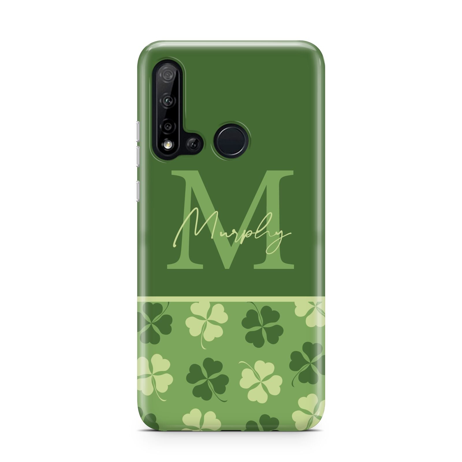 Personalised St Patricks Day Monogram Huawei P20 Lite 5G Phone Case