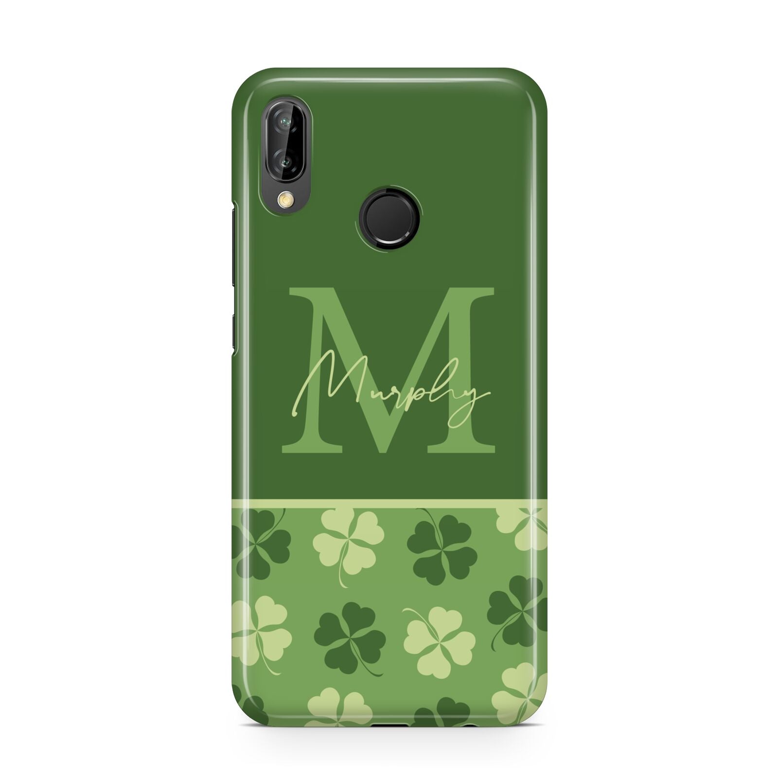 Personalised St Patricks Day Monogram Huawei P20 Lite Phone Case