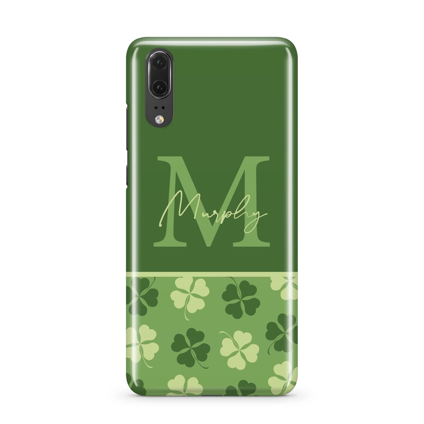 Personalised St Patricks Day Monogram Huawei P20 Phone Case