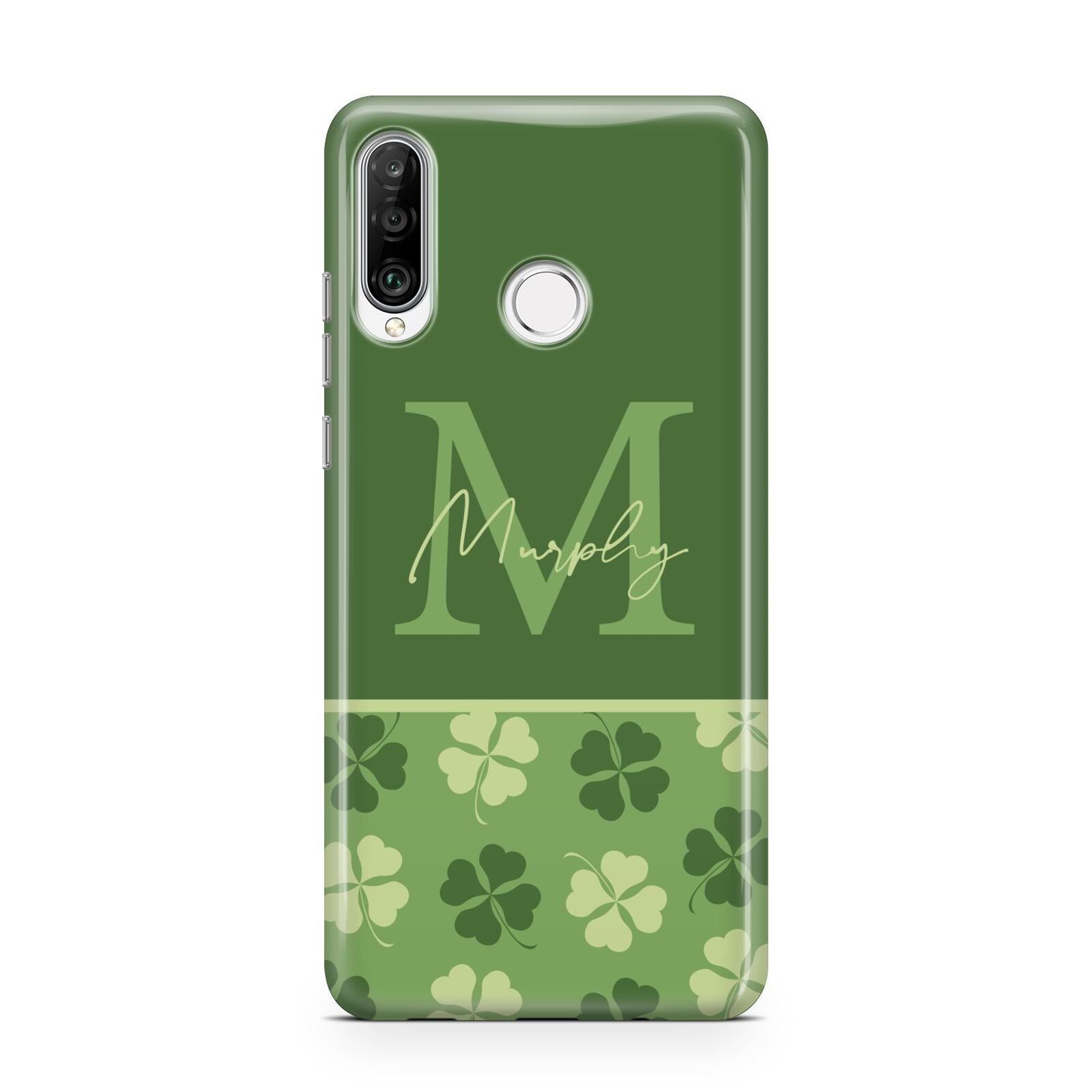 Personalised St Patricks Day Monogram Huawei P30 Lite Phone Case