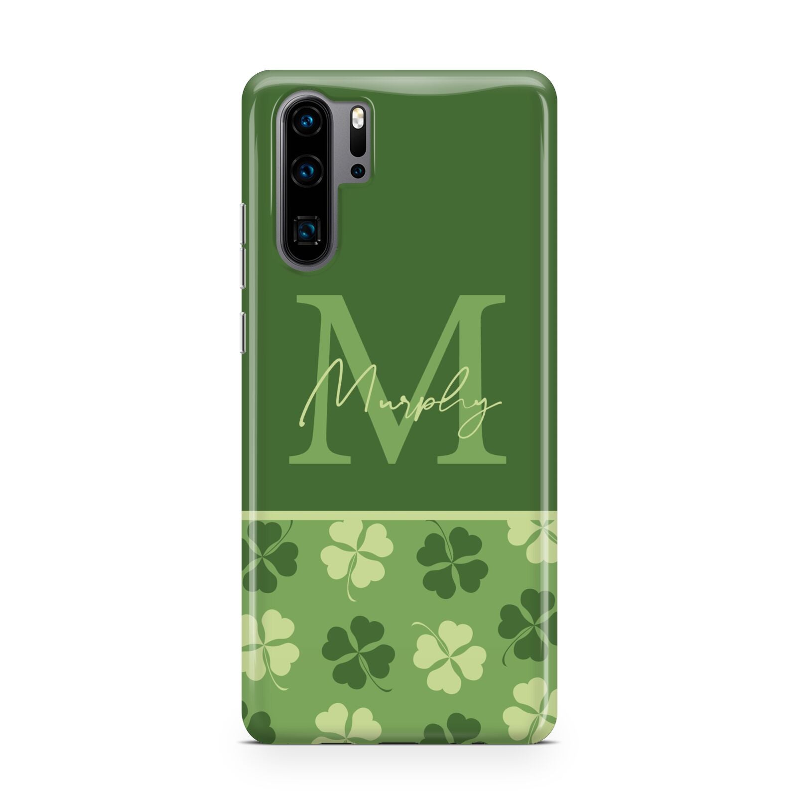 Personalised St Patricks Day Monogram Huawei P30 Pro Phone Case