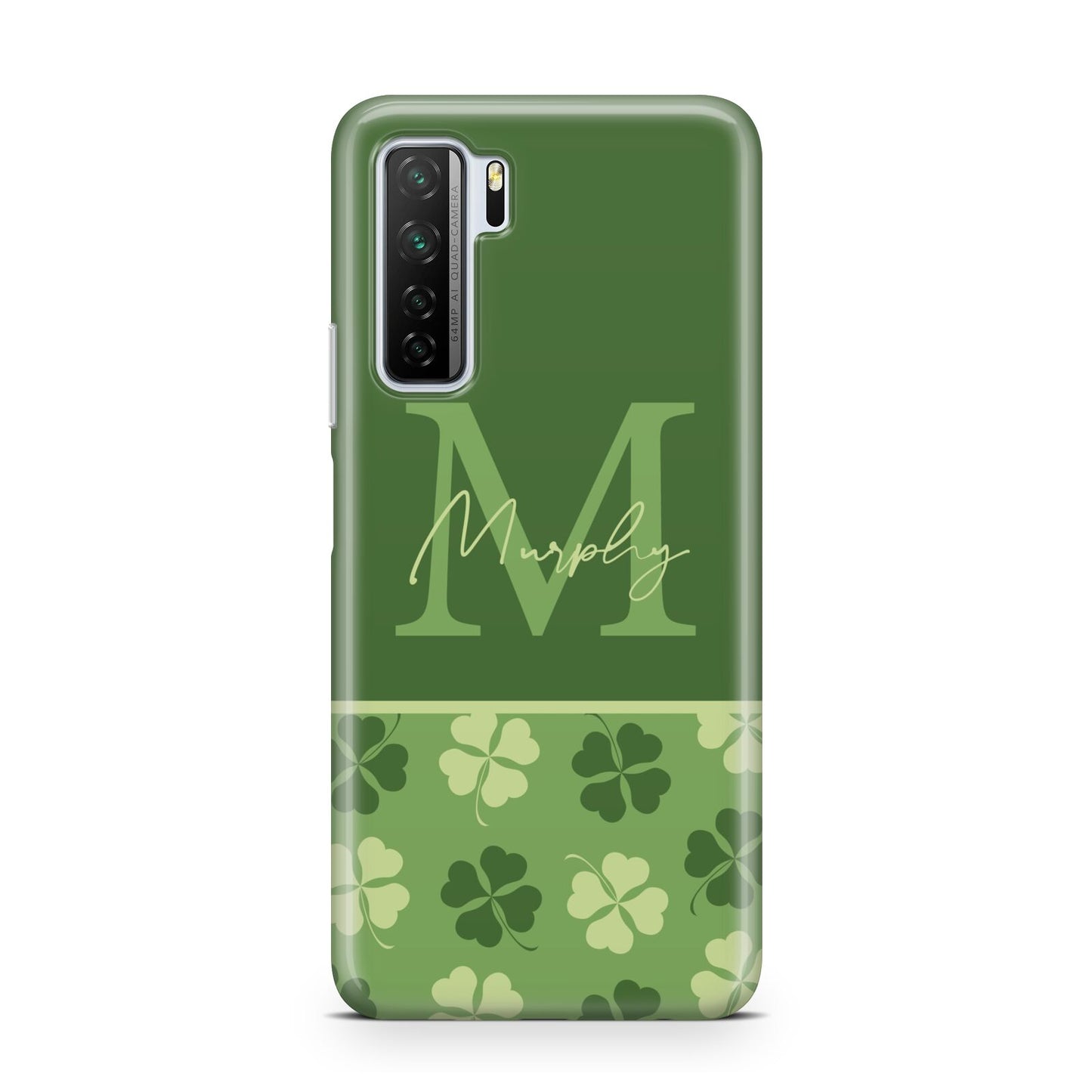 Personalised St Patricks Day Monogram Huawei P40 Lite 5G Phone Case