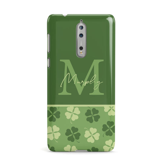 Personalised St Patricks Day Monogram Nokia Case