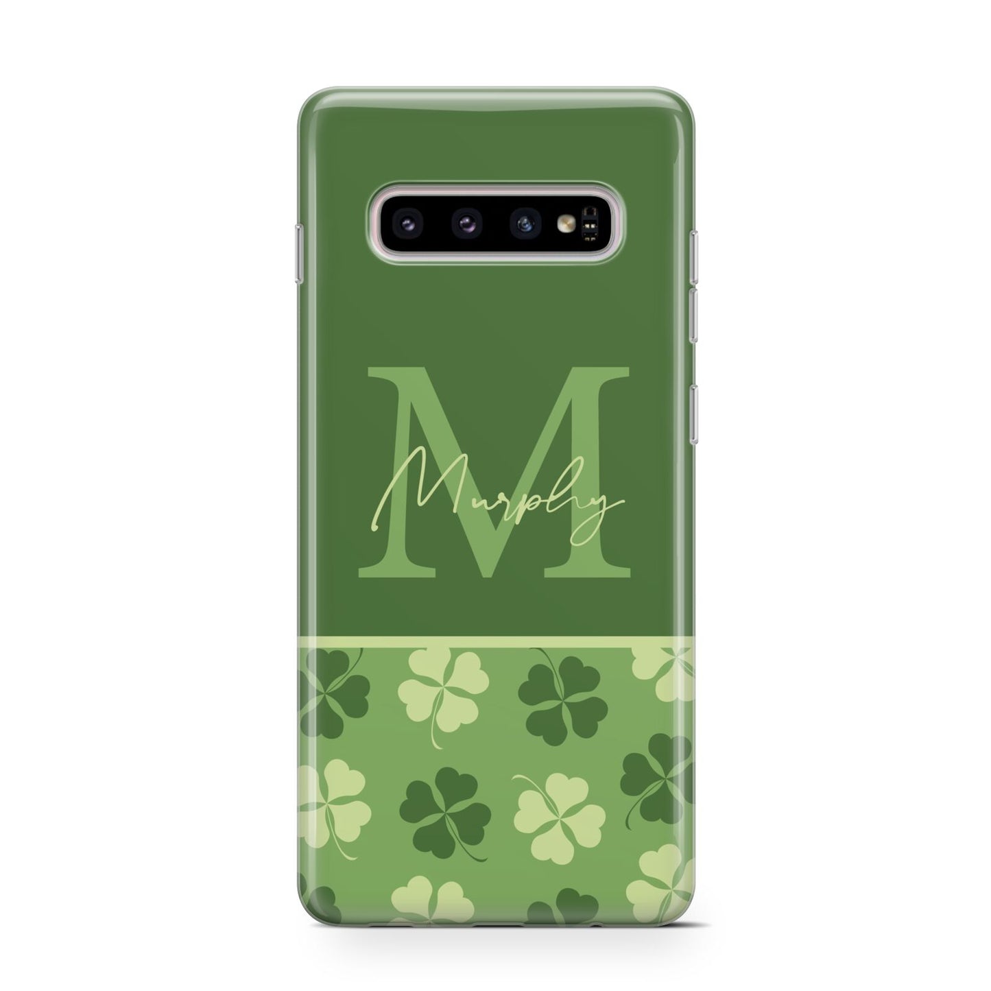 Personalised St Patricks Day Monogram Protective Samsung Galaxy Case