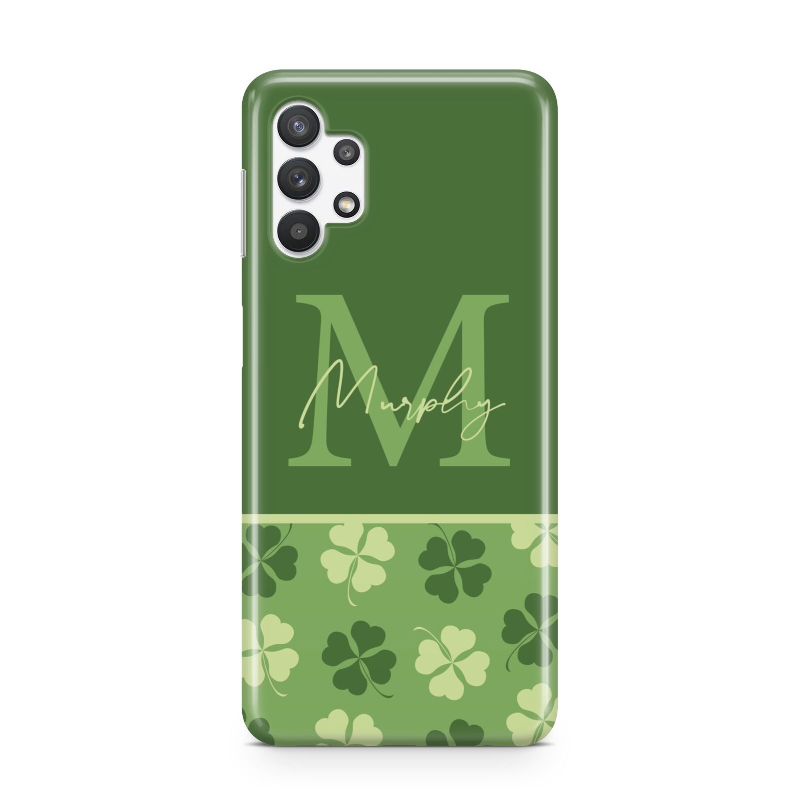 Personalised St Patricks Day Monogram Samsung A32 5G Case