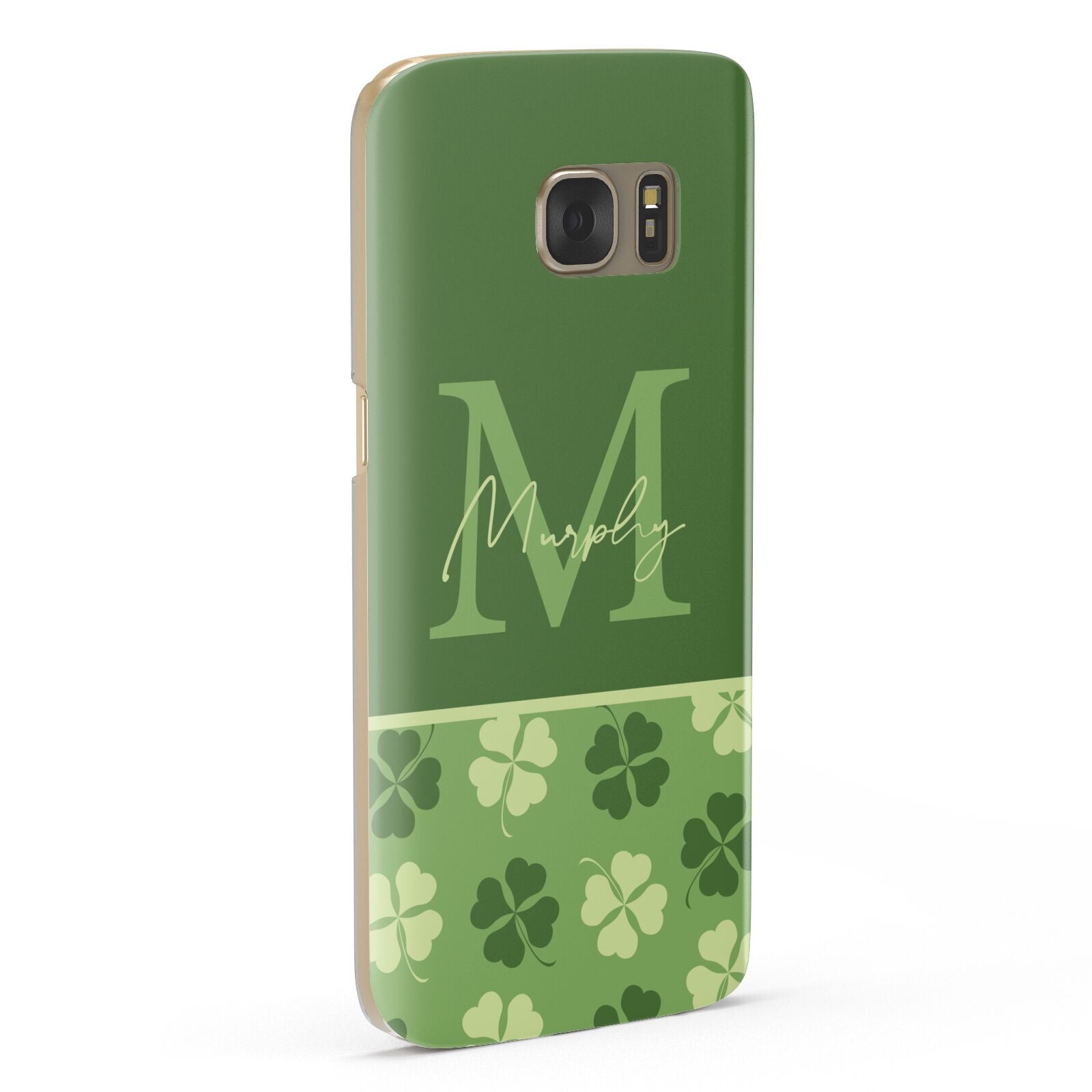 Personalised St Patricks Day Monogram Samsung Galaxy Case Fourty Five Degrees