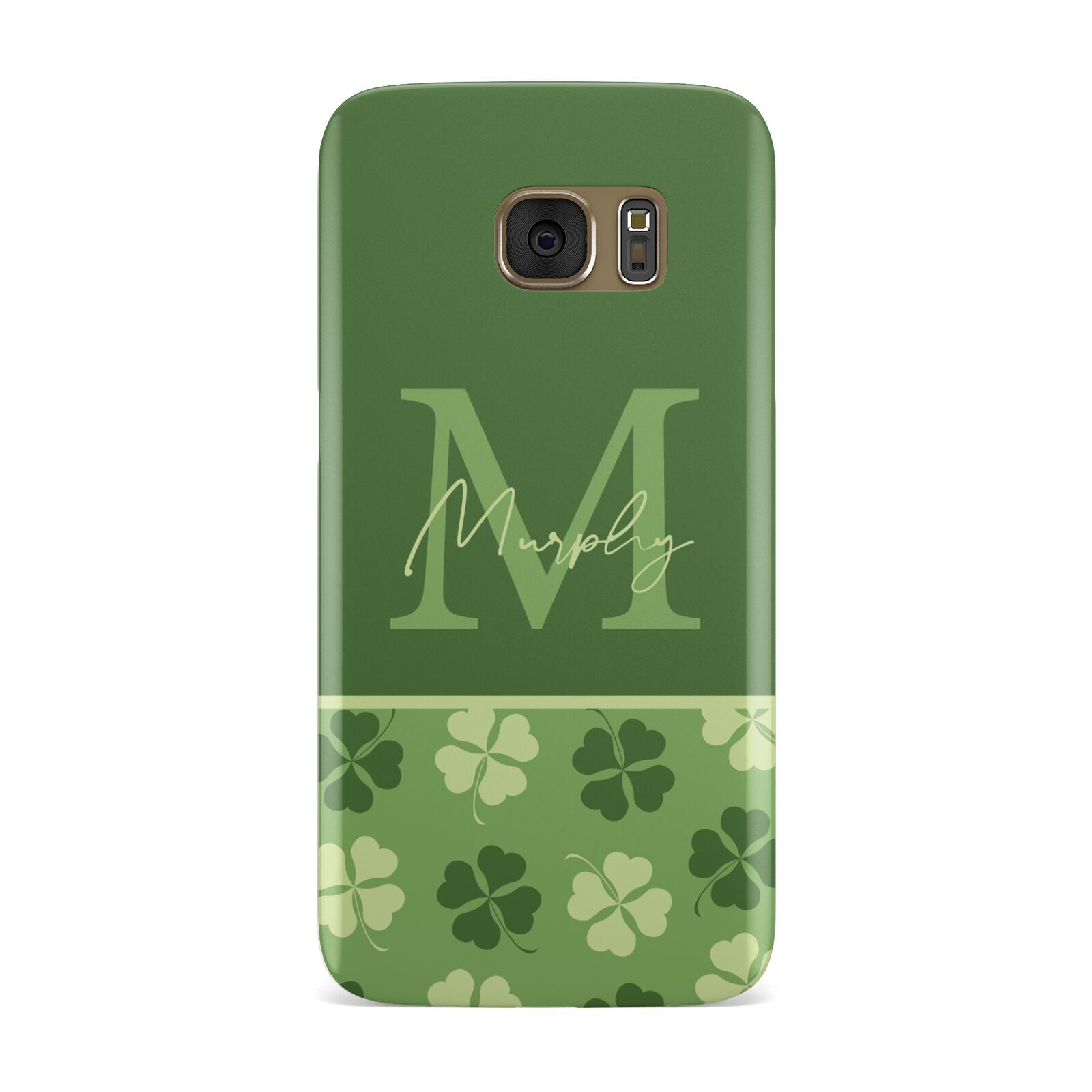 Personalised St Patricks Day Monogram Samsung Galaxy Case