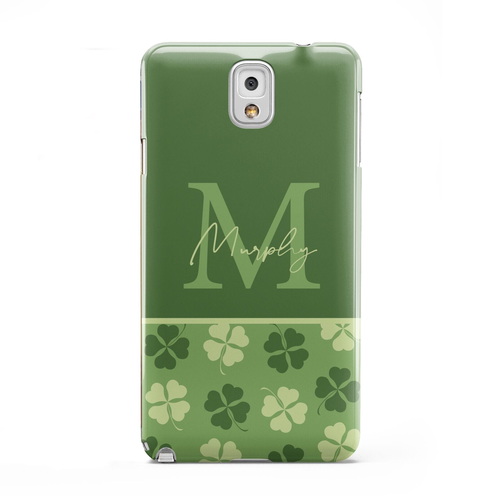 Personalised St Patricks Day Monogram Samsung Galaxy Note 3 Case